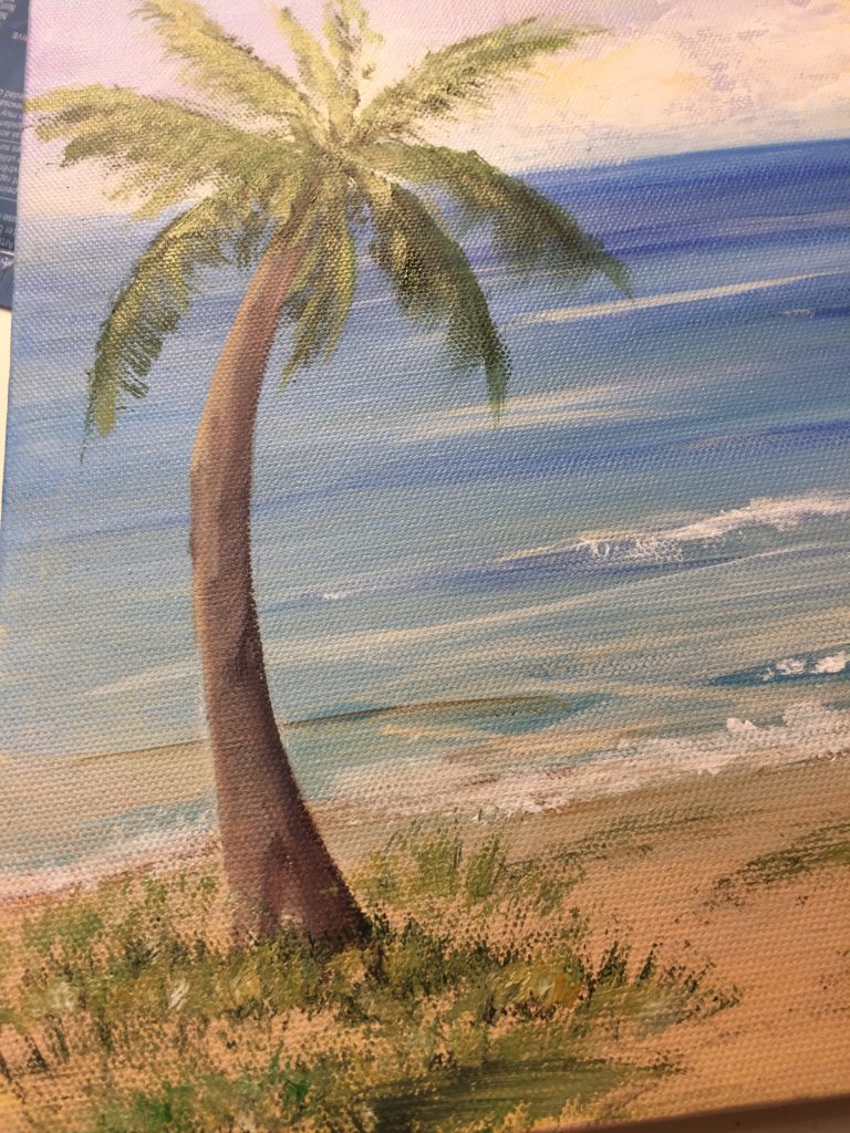 how to paint a palm tree